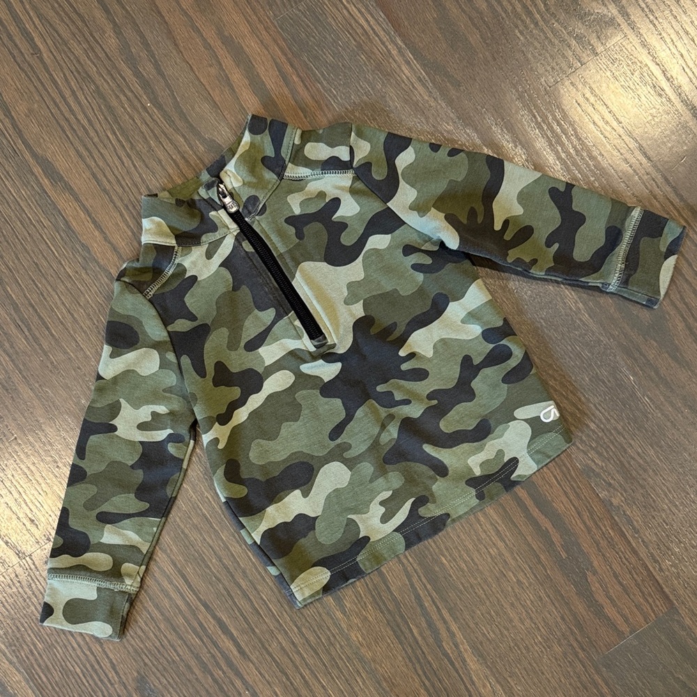 babyGap Camo Half-Zip Performance Sweatshirt | 2T